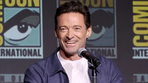 Hugh Jackman speaks onstage during Marvel Studios: The Ultimate Deadpool & Wolverine Celebration of Life in Hall H at SDCC in San Diego, California on July 25, 2024.