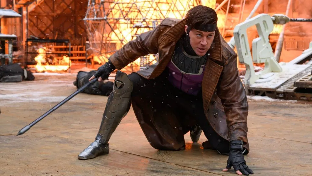 Channing Tatum as Gambit in “Deadpool &amp; Wolverine”. (Source: @JoshuaYehl)