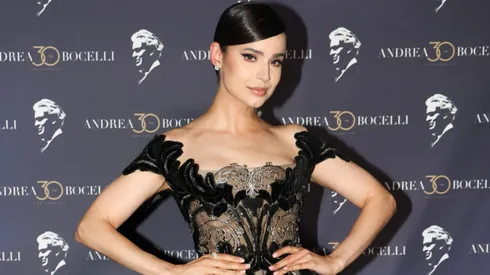 Sofia Carson attends the "Andrea Bocelli 30: The Celebration", Andrea Bocelli celebrates his 30th anniversary in music with three star-studded concerts at Teatro Del Silenzio on July 15, 2024 in Lajatico, Italy