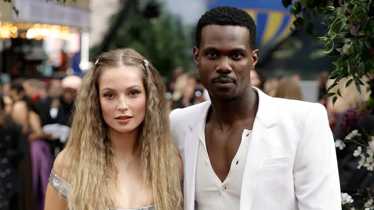 Hannah Dodd and Victor Alli attend the special screening of "Bridgerton" Season 3 - Part Two at Odeon Luxe Leicester Square on June 12, 2024 in London, England.