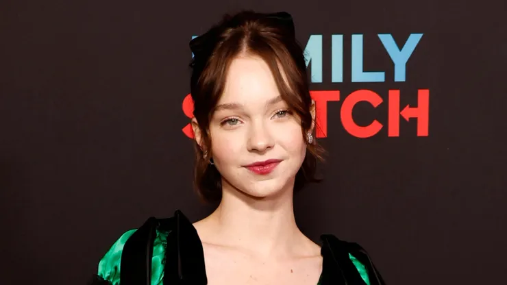 Emma Myers attends the premiere of Netflix's "Family Switch" at AMC The Grove 14 on November 29, 2023 in Los Angeles, California.