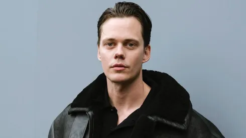 Bill Skarsgård attends the Balenciaga Paris Womenswear Spring-Summer 2025 show.