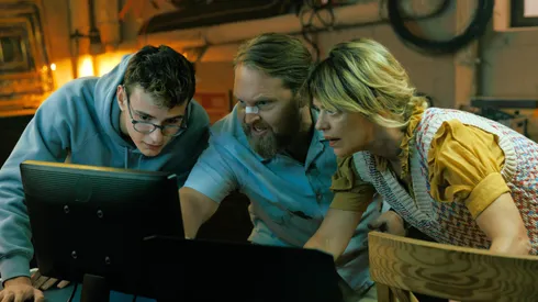 Heike Makatsch, Axel Stein and Leo Simon in "Where's Wanda?".