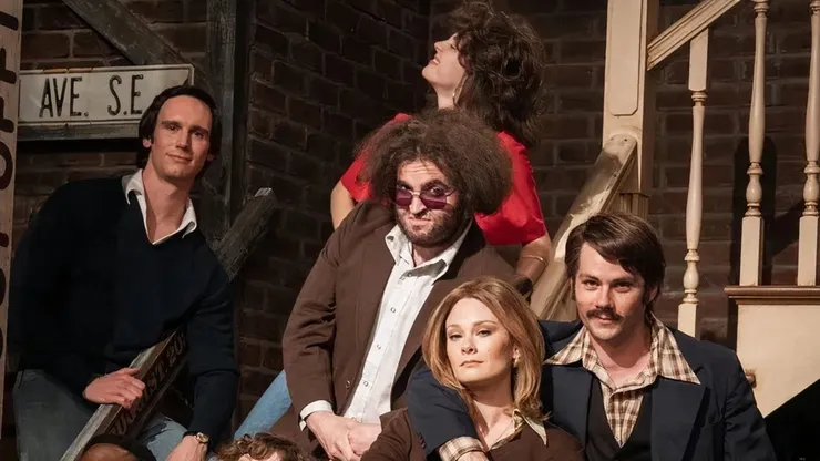 Dylan O'Brien and the cast of Saturday Night.
