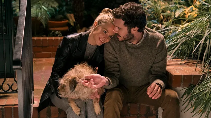 Kristen Bell and Adam Brody in Nobody Wants This, Season 1.