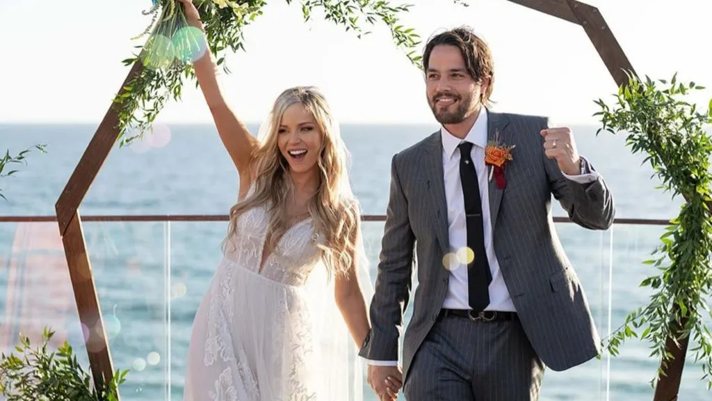 Daniel Zovatto and Tara Holt at their wedding. (Source: @taraholt)