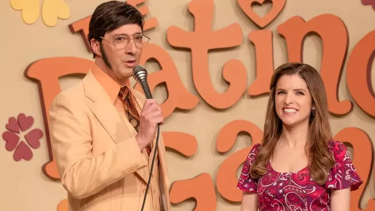 Anna Kendrick and Tony Hale in Woman of the Hour.