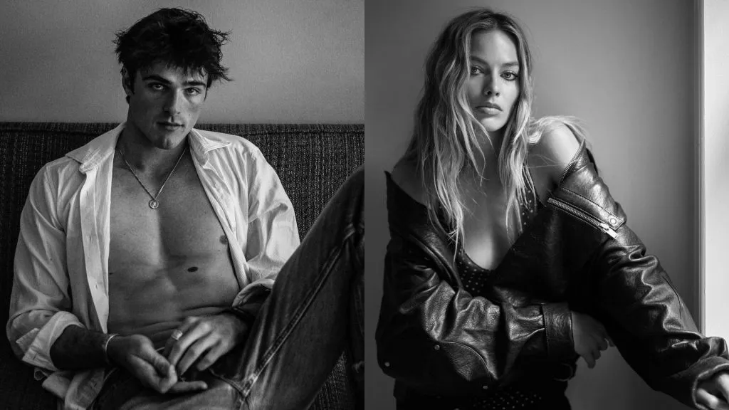 Jacob Elordi and Margot Robbie (Source: @PopBase)