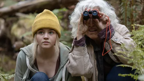 Megan Stott and Krisha Fairchild in Penelope.