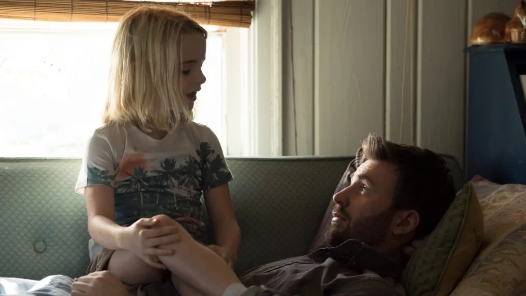 Mckenna Grace and Chris Evans