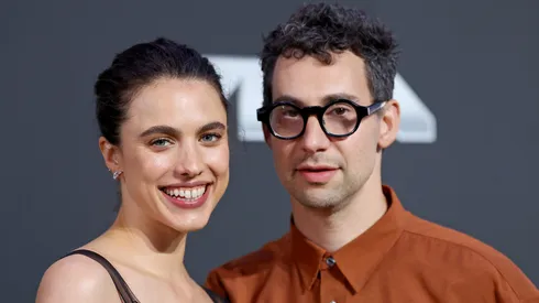 Margaret Qualley and Jack Antonoff attend the 2024 MTV Video Music Awards at UBS Arena on September 11, 2024 in Elmont, New York.