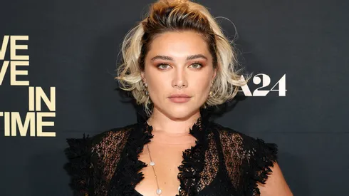 Florence Pugh attends A24's "We Live in Time" New York Screening at Crosby Street Hotel on September 09, 2024.