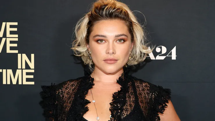 Florence Pugh attends A24's "We Live in Time" New York Screening at Crosby Street Hotel on September 09, 2024.