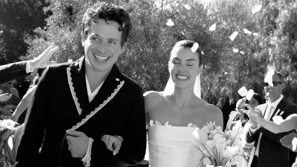 Charlie Puth and Brooke Sansone on their wedding day in 2024. (Source: @charlieputh)