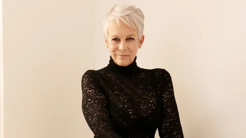 Jamie Lee Curtis of 'The Last Showgirl' poses in the Getty Images Portrait Studio Presented by IMDb and IMDbPro.