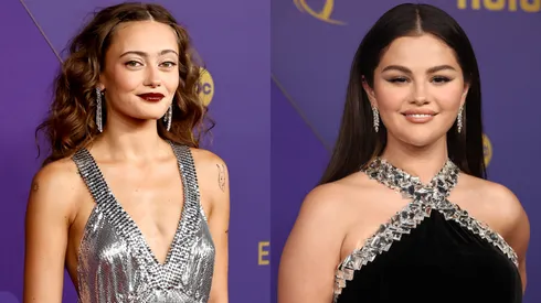 Ella Purnell and Selena Gomez attends the 76th Primetime Emmy Awards.