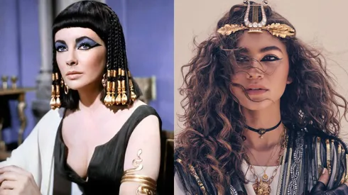 Elizabeth Taylor as Cleopatra and Zendaya.