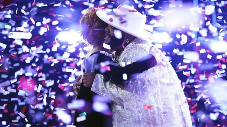 Reba McEntire and Asher HaVon in The Voice, Season 25.