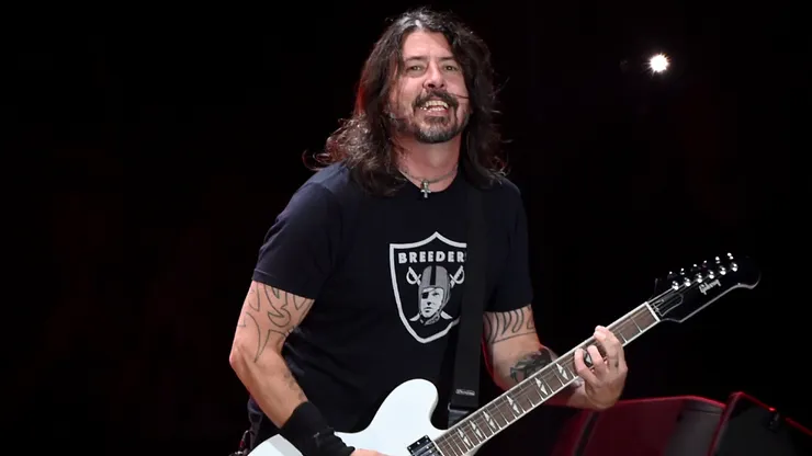 Dave Grohl of Foo Fighters performs onstage during Harley-Davidson's Homecoming Festival - Day 2 at Veterans Park on July 15, 2023.