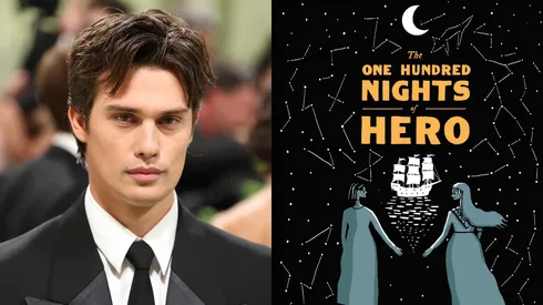 Nicholas Galitzine and the cover of "100 Nights Of Hero".