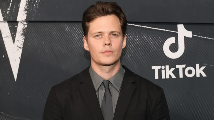Bill Skarsgård attends the world premiere of "The Crow" at Village East by Angelika on August 20, 2024.