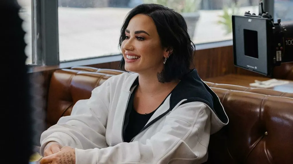 Demi Lovato in Child Star. (Source: @justcatchmedemi)