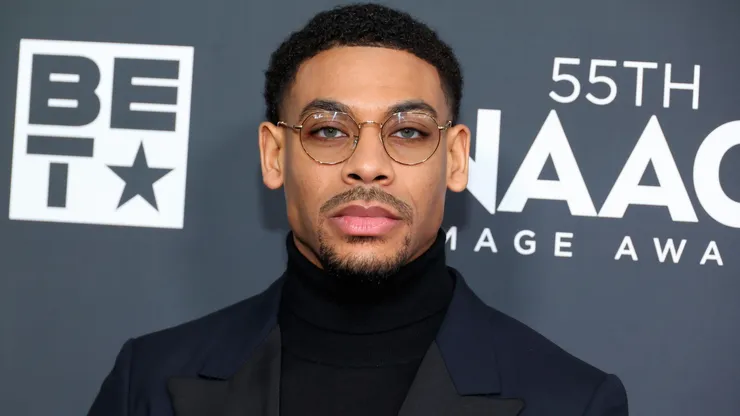 Aaron Pierre attends the NAACP Image Awards Dinner at Hollywood Palladium on March 14, 2024.