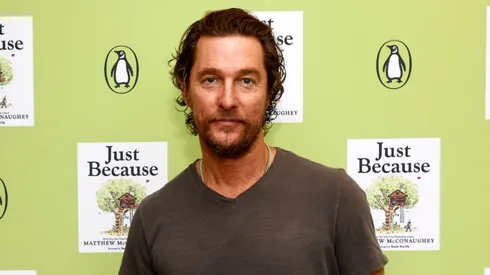 Matthew McConaughey celebrates the release of "Just Because" at Barnes & Noble The Grove on September 16, 2023 in Los Angeles, California.