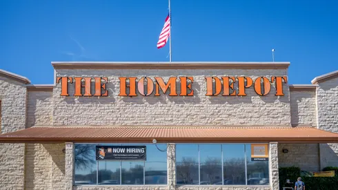 The Home Depot store is seen on February 20, 2024 in Austin, Texas.
