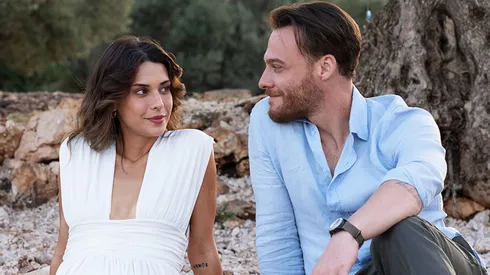 Kerem Bürsin and Devrim Özkan in Blue Cave.