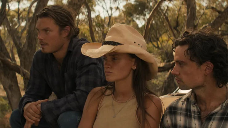 Kylah Day, Sam Delich and Sam Corlett in Territory.