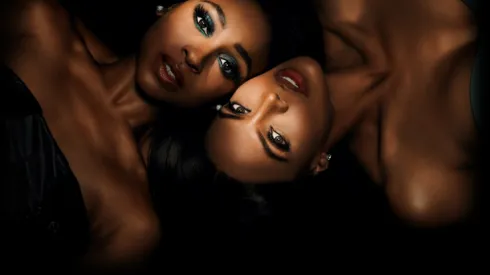 Taylor Polidore Williams and Crystle Stewart in Beauty in Black.