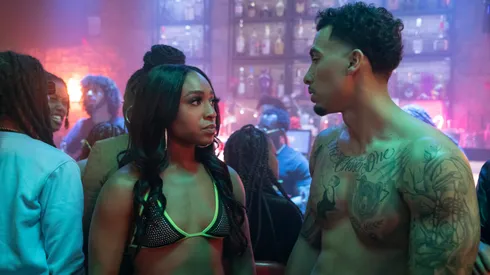 Xavier Smalls and Taylor Polidore Williams in Beauty in Black.