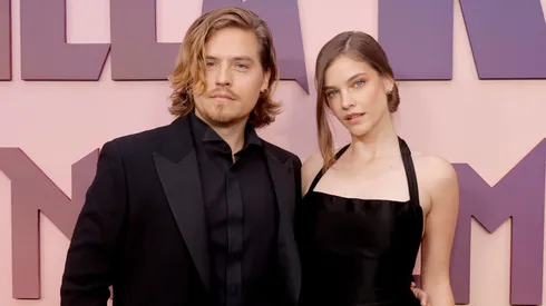 Dylan Sprouse and Barbara Palvin attend the Warner Bros. and Legendary Pictures world premiere of "Godzilla X Kong: The New Empire" at TCL Chinese Theatre on March 25, 2024.