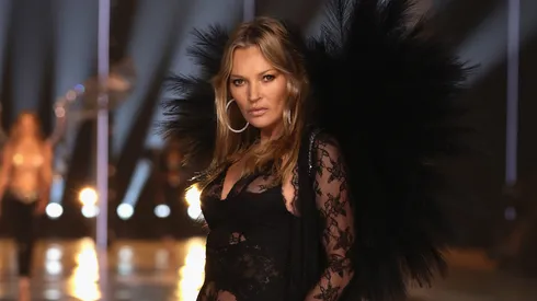 Kate Moss walks the runway for the Victoria's Secret Fashion Show 2024.
