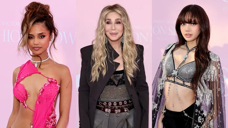 Tyla, Cher and Lisa attends the Victoria's Secret Fashion Show 2024.