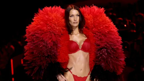 Bella Hadid walks the runway for the Victoria's Secret Fashion Show 2024.