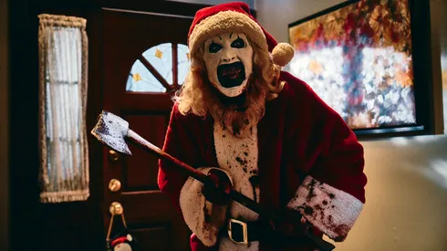 David Howard Thornton as Art the Clown in Terrifier 3.