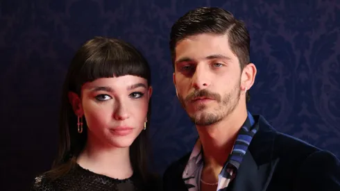 Matilda De Angelis and Alessandro De Santis attend the photocall for "La Legge Di Lidia Poet" at Cinema Massimo on February 13, 2023 in Turin, Italy.