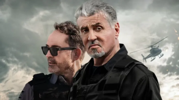 Sylvester Stallone and Jason Patric in Armor.
