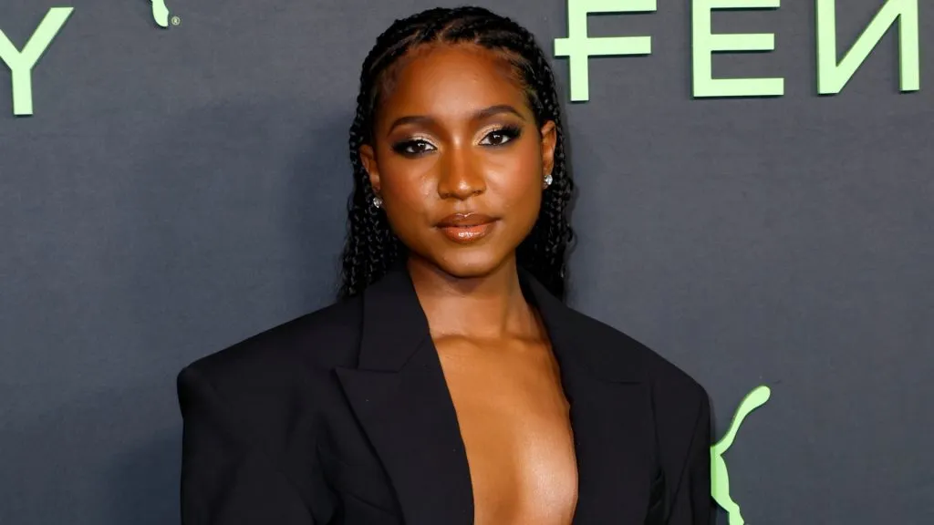 Carlacia Grant attends the FENTY x PUMA Sneaker Launch Party at NeueHouse Los Angeles on December 18, 2023. (Source: Frazer Harrison/Getty Images)