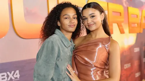 Madison Bailey and Mariah Linney attends the Outer Banks Season 4 Charleston World Premiere on October 08, 2024.