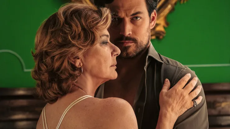 Monica Guerritore and Giacomo Gianniotti in "Deceitful Love".