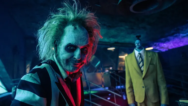 Michael Keaton in Beetlejuice Beetlejuice.