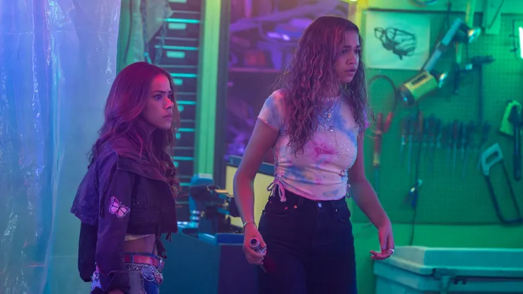 Madison Bailey and Antonia Gentry in Time Cut.