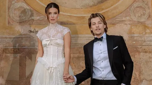 Millie Bobby Brown and Jake Bongiovi at their wedding in May 2024.