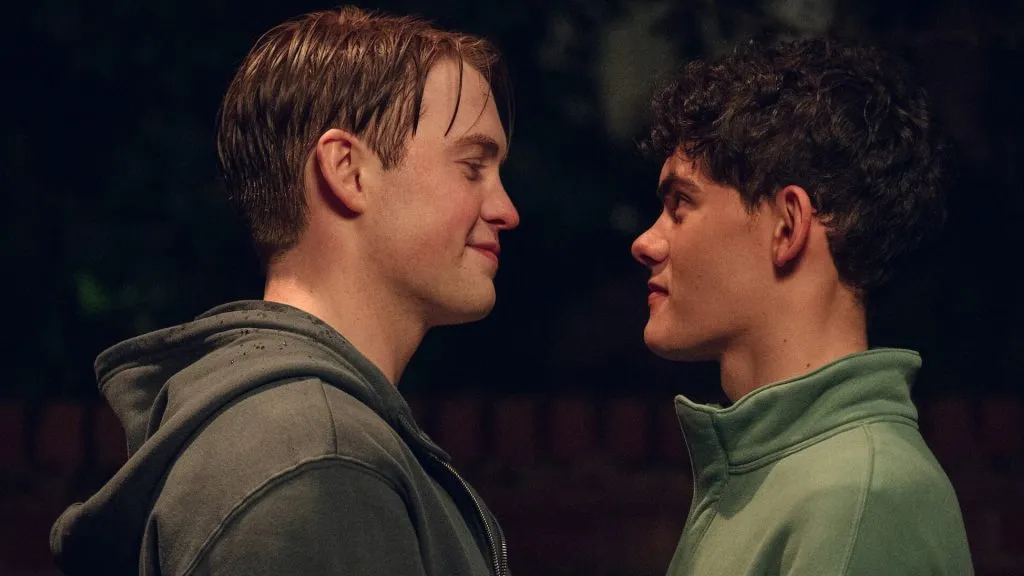Kit Connor and Joe Locke in Heartstopper, Season 3. (Source: @FilmUpdates)