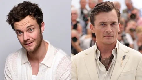 Jack Quaid poses in the IMDboat Exclusive Portrait Studio — Rupert Friend attends the "Asteroid City" photocall in Cannes.