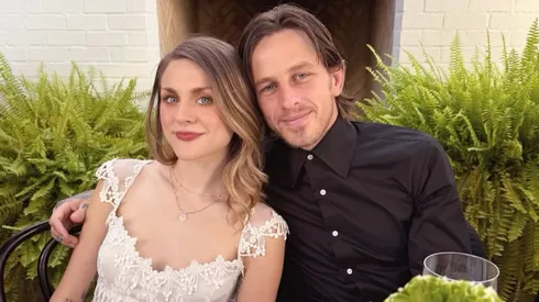 Frances Bean Cobain and Riley Hawk in 2023.