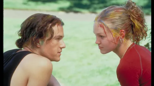 Heath Ledger and Julia Stiles in 10 Things I Hate About You